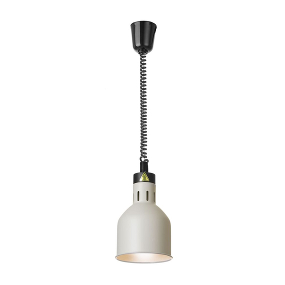 Hendi Höhenverstellbare Wärmelampe, zylinderförmig, Weiß, 230V/250W, ⌀175x(H)250mm 1 Hendi Höhenverstellbare Wärmelampe, zylinderförmig, Weiß, 230V/250W, ⌀175x(H)250mm