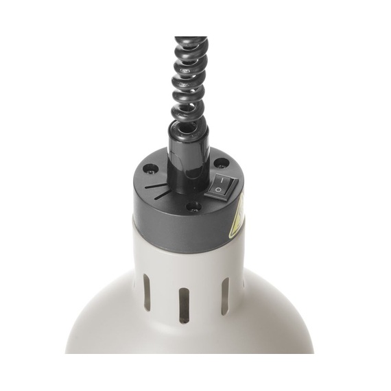 Hendi Höhenverstellbare Wärmelampe, zylinderförmig, Weiß, 230V/250W, ⌀175x(H)250mm 3 Hendi Höhenverstellbare Wärmelampe, zylinderförmig, Weiß, 230V/250W, ⌀175x(H)250mm