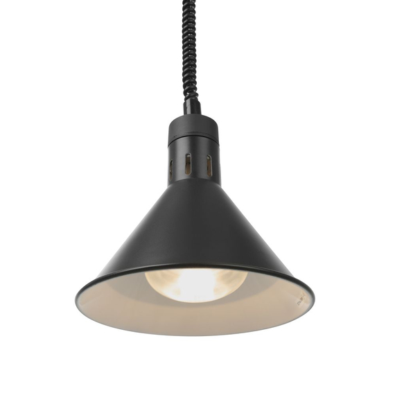 Hendi Höhenverstellbare Wärmelampe, konisch, Schwarz, 230V/250W, ⌀275x(H)250mm 1 Hendi Höhenverstellbare Wärmelampe, konisch, Schwarz, 230V/250W, ⌀275x(H)250mm