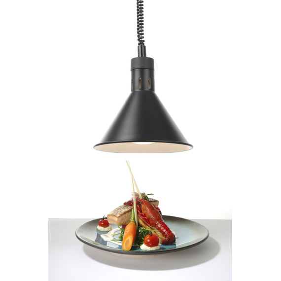 Hendi Höhenverstellbare Wärmelampe, konisch, Schwarz, 230V/250W, ⌀275x(H)250mm 2 Hendi Höhenverstellbare Wärmelampe, konisch, Schwarz, 230V/250W, ⌀275x(H)250mm