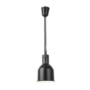 Hendi Höhenverstellbare Wärmelampe, zylinderförmig, Schwarz, 230V/250W, ⌀175x(H)250mm