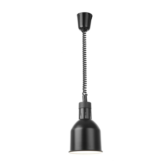 Hendi Höhenverstellbare Wärmelampe, zylinderförmig, Schwarz, 230V/250W, ⌀175x(H)250mm Hendi Höhenverstellbare Wärmelampe, zylinderförmig, Schwarz, 230V/250W, ⌀175x(H)250mm