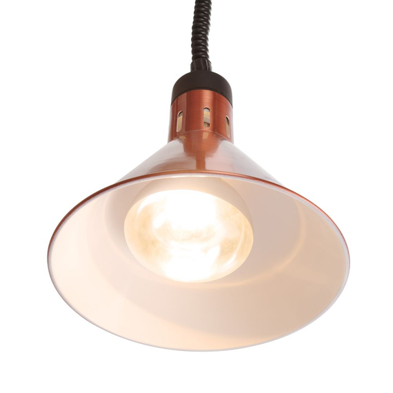 Hendi Höhenverstellbare Wärmelampe, konisch, Kupfer, 230V/250W, ⌀275x(H)250mm 3 Hendi Höhenverstellbare Wärmelampe, konisch, Kupfer, 230V/250W, ⌀275x(H)250mm