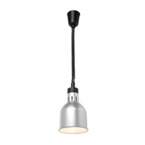 Hendi Höhenverstellbare Wärmelampe, zylinderförmig, Silber, 230V/250W, ⌀175x(H)250mm