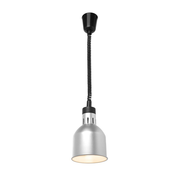 Hendi Höhenverstellbare Wärmelampe, zylinderförmig, Silber, 230V/250W, ⌀175x(H)250mm Hendi Höhenverstellbare Wärmelampe, zylinderförmig, Silber, 230V/250W, ⌀175x(H)250mm