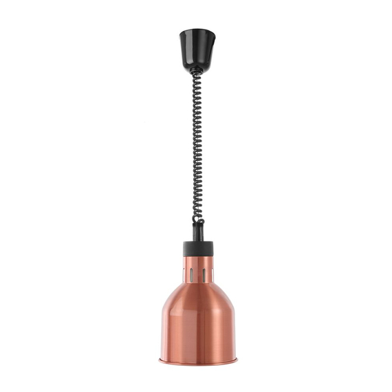 Hendi Höhenverstellbare Wärmelampe, zylinderförmig, Kupfer, 230V/250W, ⌀175x(H)250mm Hendi Höhenverstellbare Wärmelampe, zylinderförmig, Kupfer, 230V/250W, ⌀175x(H)250mm