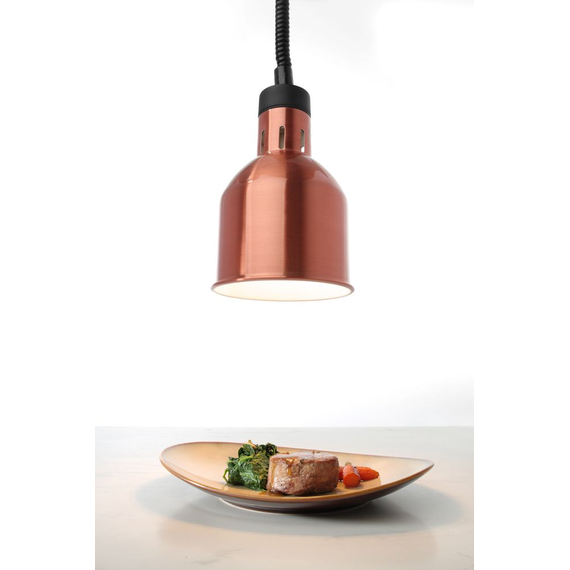 Hendi Höhenverstellbare Wärmelampe, zylinderförmig, Kupfer, 230V/250W, ⌀175x(H)250mm 2 Hendi Höhenverstellbare Wärmelampe, zylinderförmig, Kupfer, 230V/250W, ⌀175x(H)250mm