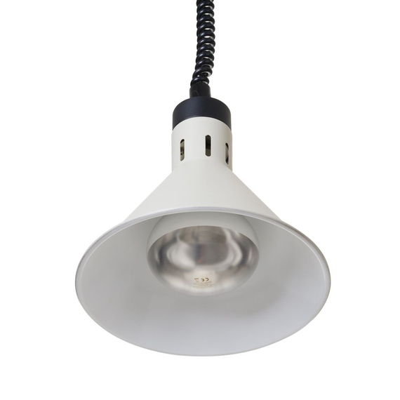 Hendi Höhenverstellbare Wärmelampe, konisch, Weiß, 230V/250W, ⌀275x(H)250mm 2 Hendi Höhenverstellbare Wärmelampe, konisch, Weiß, 230V/250W, ⌀275x(H)250mm