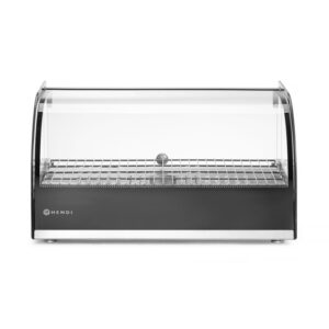 Hendi Beheiztes Thekendisplay, einzeln, Schwarz, 220-240V/800W, 554x376x(H)311mm