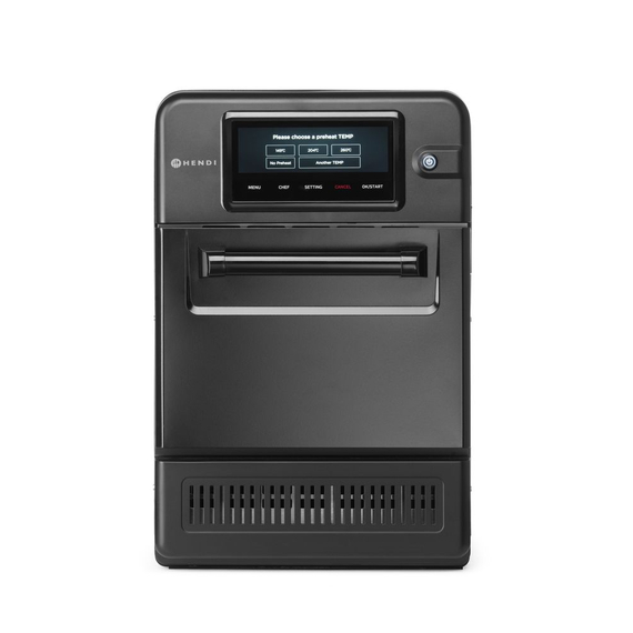 Hendi Hochgeschwindigkeits-Backofen CombiTurbo, 18L, Schwarz, 230V/3000W, 402x735x(H)608mm Hendi Hochgeschwindigkeits-Backofen CombiTurbo, 18L, Schwarz, 230V/3000W, 402x735x(H)608mm