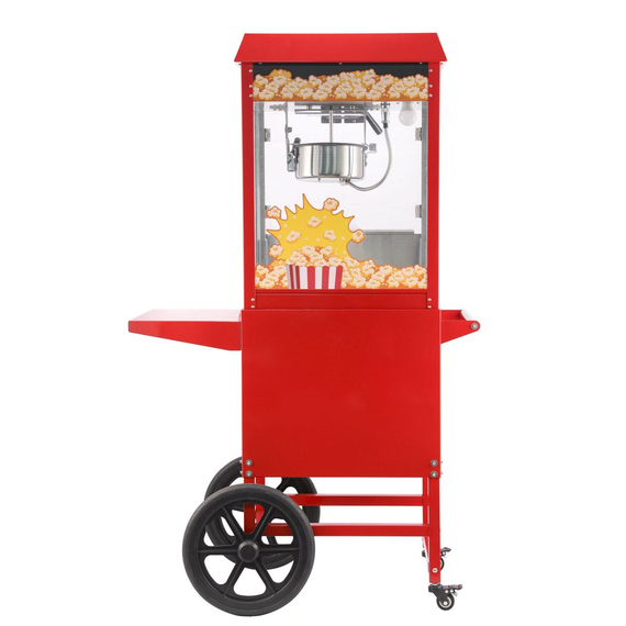 Hendi Popcorn-Maschine mit Fahrgestell, Rot, 220-240V/1155W, 940x510x(H)1553mm 1 Hendi Popcorn-Maschine mit Fahrgestell, Rot, 220-240V/1155W, 940x510x(H)1553mm