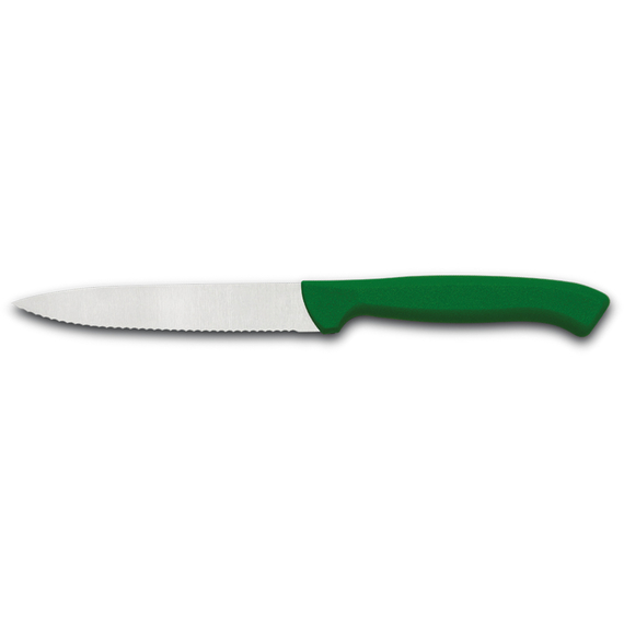 Gemüsemesser Serie Zippy, Sägeschliff, grün, L. 120 mm Gemüsemesser Serie Zippy, Sägeschliff, grün, L. 120 mm