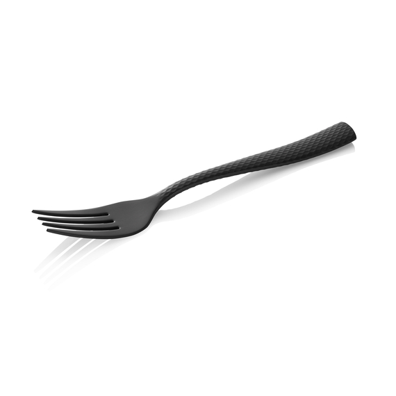 Was Germany Menügabel Set ONYX SHADOW, 20,5 cm, strukturierte Oberfläche, PVD Beschichtung schwarz, Set á 12 Stück, Chromnickelstahl 18/10 Was Germany Menügabel Set ONYX SHADOW, 20,5 cm, strukturierte Oberfläche, PVD Beschichtung schwarz, Set á 12 Stück, Chromnickelstahl 18/10
