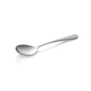 Was Germany Suppenlöffel Set CELESTE, 18 cm, mit strukturierter Oberfläche, Set á 12 Stück, Chromstahl 18/0