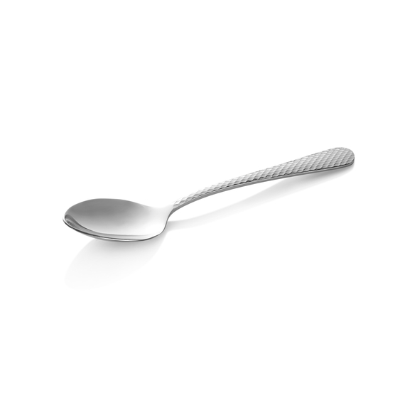 Was Germany Dessertlöffel Set CELESTE, 18,5 cm, mit strukturierter Oberfläche, Set á 12 Stück, Chromstahl 18/0 Was Germany Dessertlöffel Set CELESTE, 18,5 cm, mit strukturierter Oberfläche, Set á 12 Stück, Chromstahl 18/0