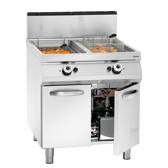 Bartscher Gas-Standfritteuse, 2 Becken 1 Bartscher Gas-Standfritteuse, 2 Becken