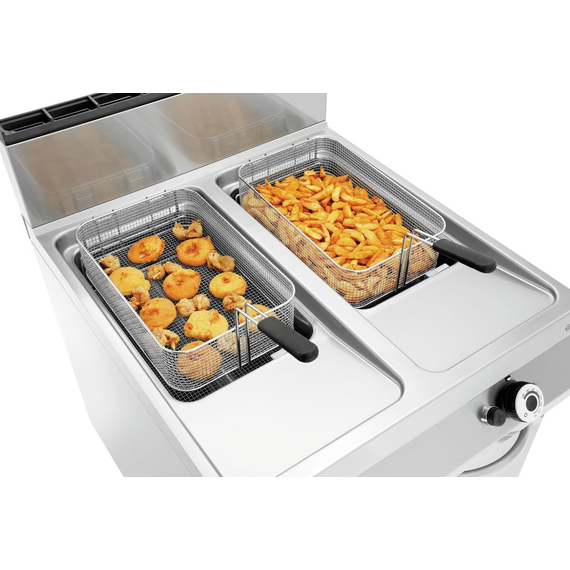 Bartscher Gas-Standfritteuse, 2 Becken 2 Bartscher Gas-Standfritteuse, 2 Becken