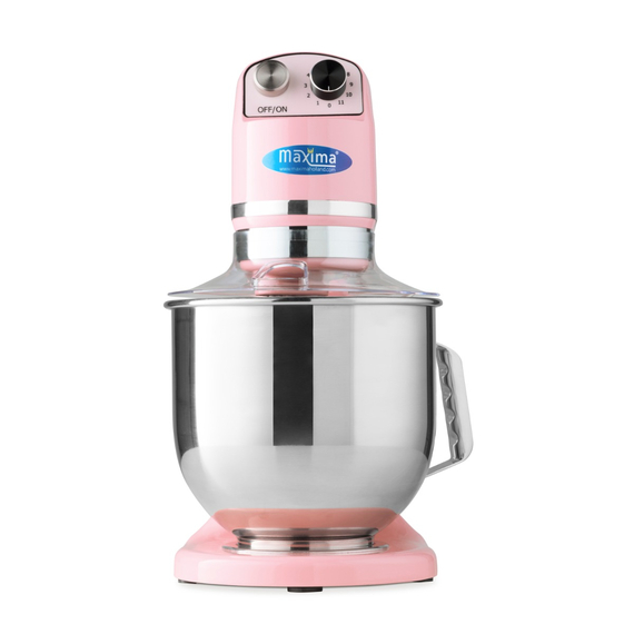 Maxima Gastro Planetenmischer - 7 l - Bis zu 2 kg Teig - Pink 1 Maxima Gastro Planetenmischer - 7 l - Bis zu 2 kg Teig - Pink