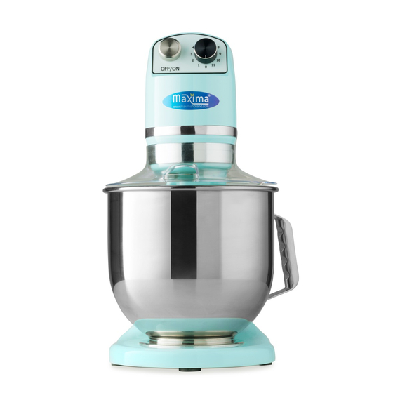 Maxima Gastro Planetenmischer - 7 l - Bis zu 2 kg Teig - Blau 1 Maxima Gastro Planetenmischer - 7 l - Bis zu 2 kg Teig - Blau