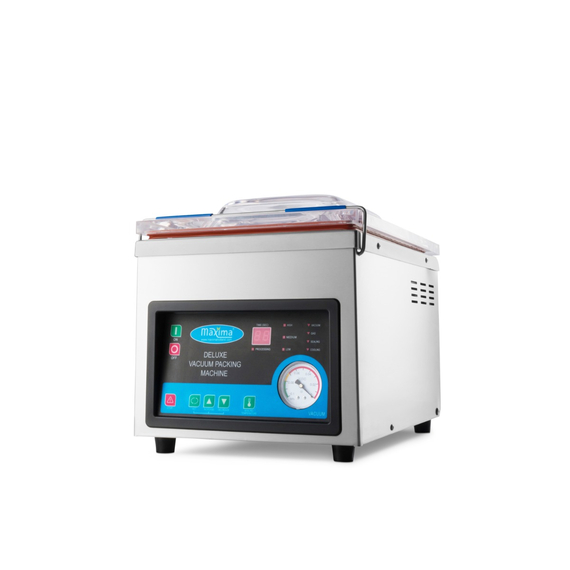 Maxima Gastro Vakuumiergerät - 26 cm Siegelbalken - W28 x D38,5 cm x H9 Kammer 4 Maxima Gastro Vakuumiergerät - 26 cm Siegelbalken - W28 x D38,5 cm x H9 Kammer