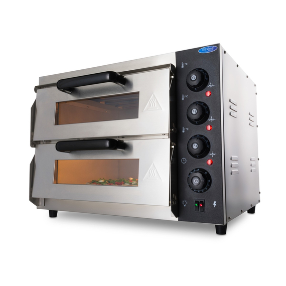 Maxima Gastro Pizzaofen - Passt 2 x Ø 40 cm Pizzas - Doppeldeck 4 Maxima Gastro Pizzaofen - Passt 2 x Ø 40 cm Pizzas - Doppeldeck