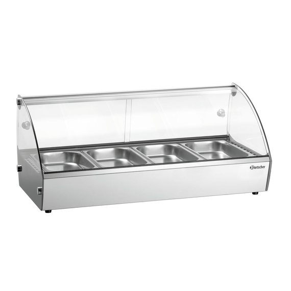 Bartscher Heiße Aufsatzvitrine R4 4 x 1/3 GN 5 Bartscher Heiße Aufsatzvitrine R4 4 x 1/3 GN