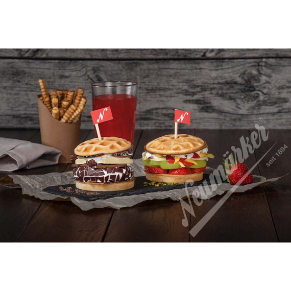 Neumärker Waffel-Burger Wechselplatten für Thermocook® 4 Neumärker Waffel-Burger Wechselplatten für Thermocook®