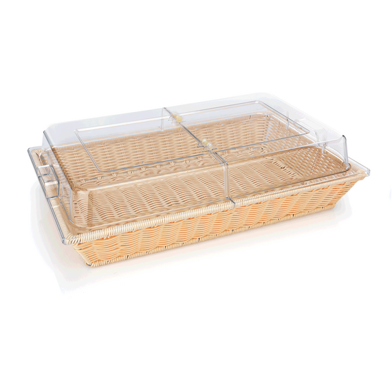 Was Germany Systemkorb GN 1/1 mit Scharnierdeckel, Polypropylen, Polycarbonat Was Germany Systemkorb GN 1/1 mit Scharnierdeckel, Polypropylen, Polycarbonat