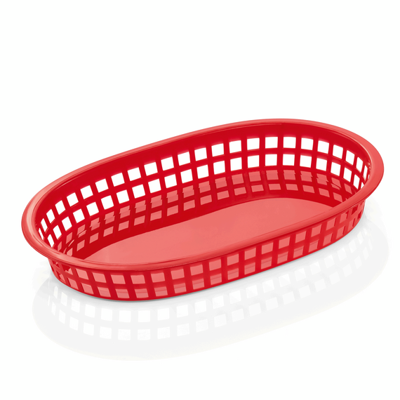 Essentials Tischkorb Set, 27 x 17,5 x 8,5 cm, Set á 12 Stück, rot, Polypropylen Essentials Tischkorb Set, 27 x 17,5 x 8,5 cm, Set á 12 Stück, rot, Polypropylen
