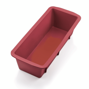 Was Germany Brot-/Königskuchen BAKEFLEX, 26 x 10 x 7 cm, rot, Silikon