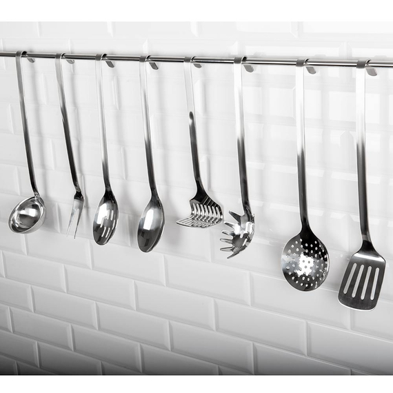Monoblock Bratenwender geschlitzt, Stiellänge 40 cm 2 Monoblock Bratenwender geschlitzt, Stiellänge 40 cm