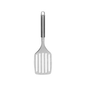 Bratenwender geschlitzt, runder Griff, Länge 32 cm