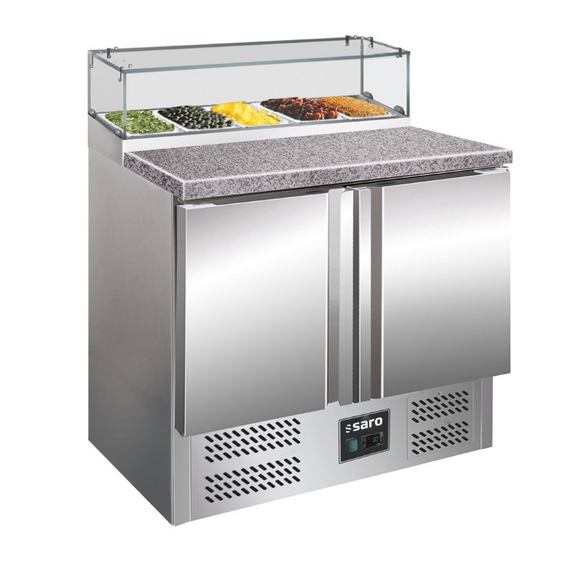SARO Pizzatisch mit Glasaufsatz PS 200 G SARO Pizzatisch mit Glasaufsatz PS 200 G