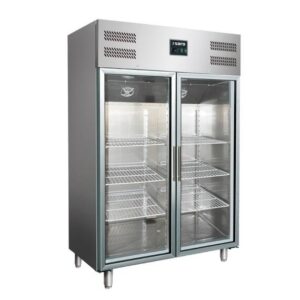SARO Gewerbekühlschrank, Glastür - 2/1 GN GN 1200 TNG