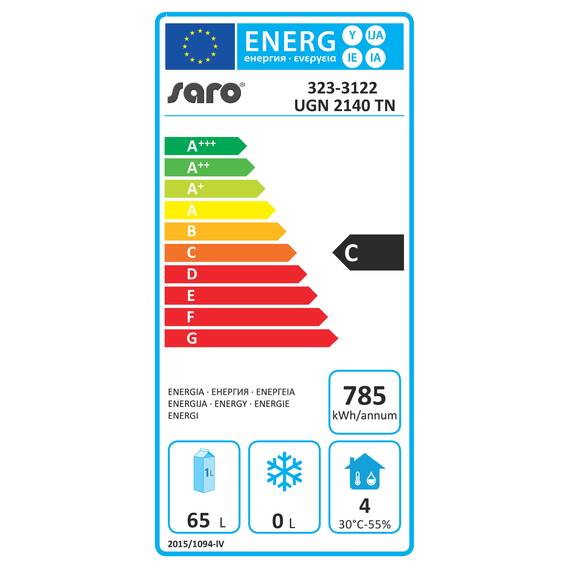 SARO Unterbaukühltisch, 2x2 Schubladen UGN 2140 TN 1 SARO Unterbaukühltisch, 2x2 Schubladen UGN 2140 TN