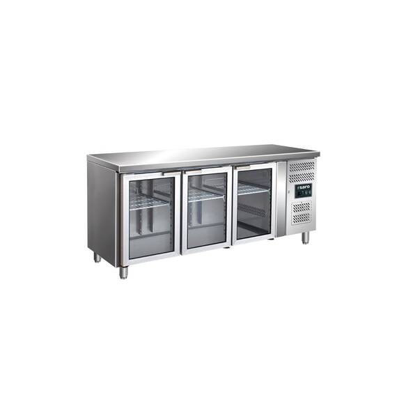 SARO Kühltisch mit 3 Glastüren GN 3100 TNG SARO Kühltisch mit 3 Glastüren GN 3100 TNG