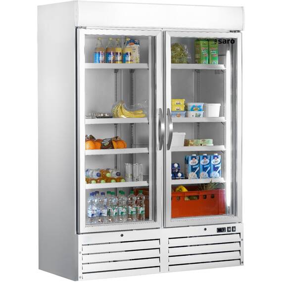 SARO Kühlschrank mit Glastür, 2-türig - weiß G 920 SARO Kühlschrank mit Glastür, 2-türig - weiß G 920