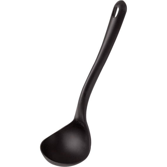 Schöpflöffel, aus glasfaserverstärktem Material, schwarz, 0,11 Liter, Länge 31 cm Schöpflöffel, aus glasfaserverstärktem Material, schwarz, 0,11 Liter, Länge 31 cm