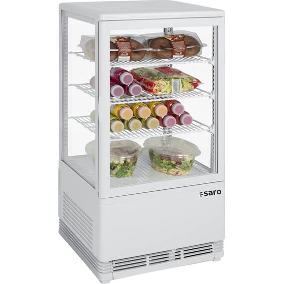 SARO Mini-Umluftkühlvitrine SC 70 weiß SARO Mini-Umluftkühlvitrine SC 70 weiß
