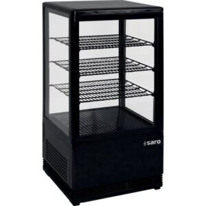 SARO Mini-Umluftkühlvitrine SC 70 schwarz