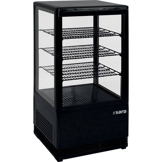 SARO Mini-Umluftkühlvitrine SC 70 schwarz SARO Mini-Umluftkühlvitrine SC 70 schwarz