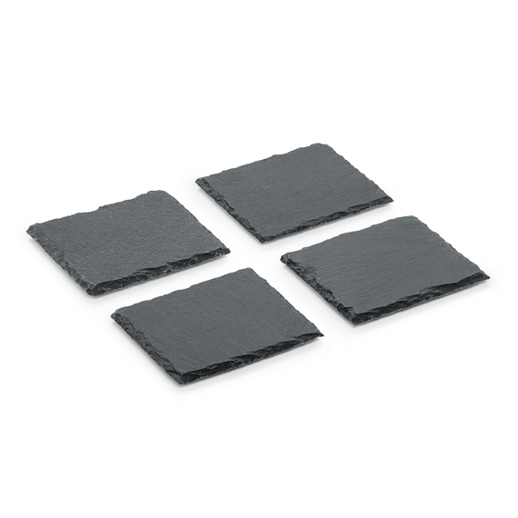 Was Germany Naturschieferplatte Set SLATE LINE, 10 x 10 cm, 4-teilig, Naturschiefer Was Germany Naturschieferplatte Set SLATE LINE, 10 x 10 cm, 4-teilig, Naturschiefer