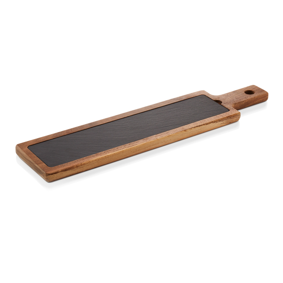 Was Germany Servierbrett SLATE & SERVE, 53 x 12,5 x 1,5 cm, Akazienholz, Schiefer Was Germany Servierbrett SLATE & SERVE, 53 x 12,5 x 1,5 cm, Akazienholz, Schiefer