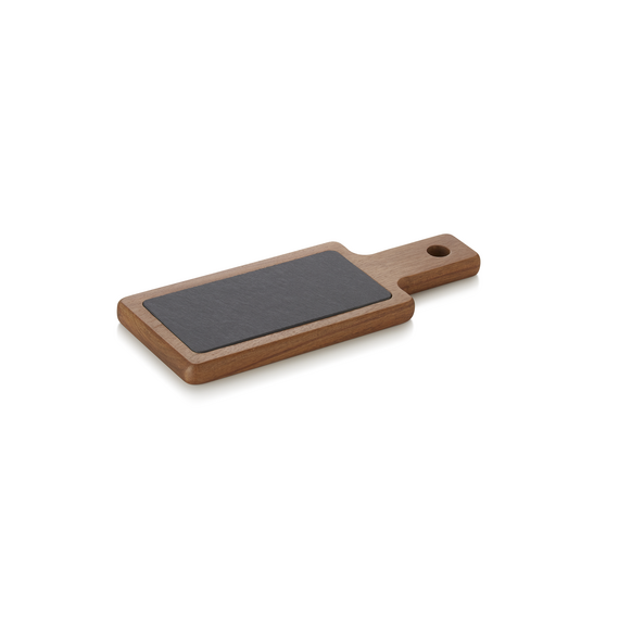 Was Germany Servierbrett SLATE & SERVE, 30 x 12 x 1,5 cm, Akazienholz, Naturschiefer Was Germany Servierbrett SLATE & SERVE, 30 x 12 x 1,5 cm, Akazienholz, Naturschiefer