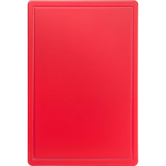 Schneidbrett, HACCP, Farbe rot, 600 x 400 x 18 mm (BxTxH) Schneidbrett, HACCP, Farbe rot, 600 x 400 x 18 mm (BxTxH)