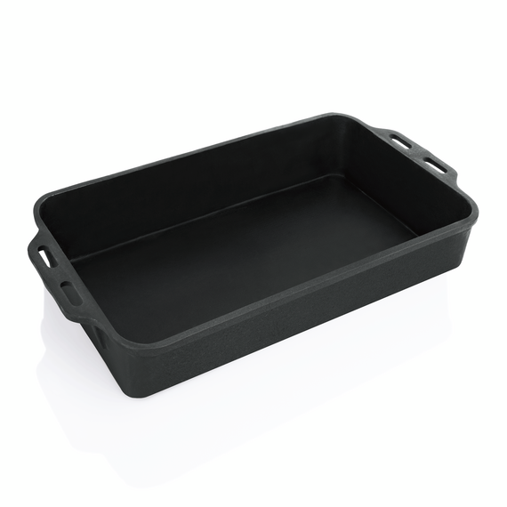 Was Germany Bräter mit 2 angegossenen Seitengriffen, 47 x 29 x 8 cm, Gusseisen Was Germany Bräter mit 2 angegossenen Seitengriffen, 47 x 29 x 8 cm, Gusseisen