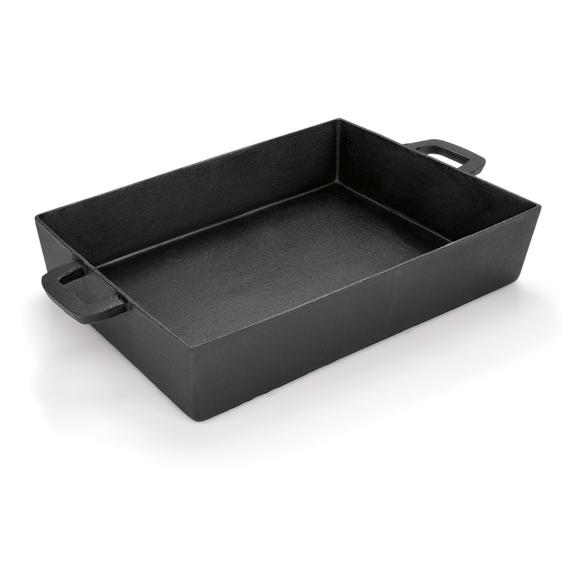 Was Germany Bräter mit 2 angegossenen Seitengriffen, 39 x 27 x 7 cm, Gusseisen Was Germany Bräter mit 2 angegossenen Seitengriffen, 39 x 27 x 7 cm, Gusseisen