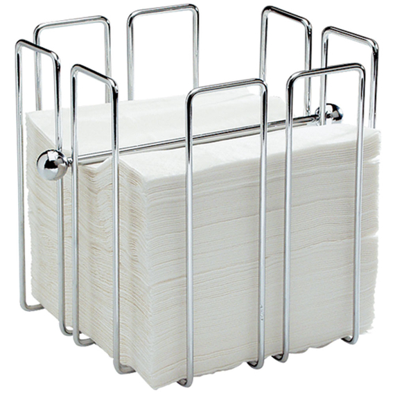 Serviettenhalter, verchromt, 195 x 195 x 190 mm (BxTxH) Serviettenhalter, verchromt, 195 x 195 x 190 mm (BxTxH)