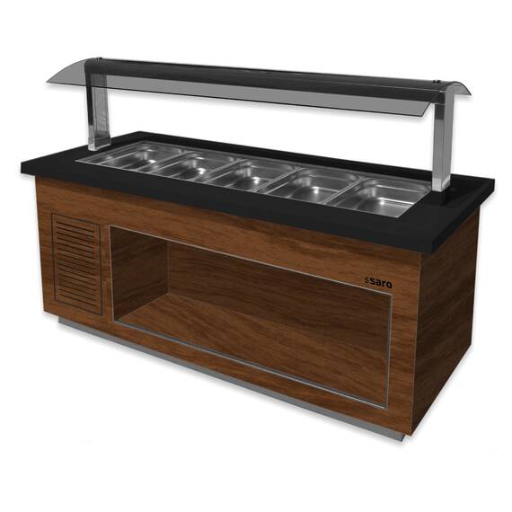 SARO Heißes Buffet Premium Line SB-H130 braun/schwarz SARO Heißes Buffet Premium Line SB-H130 braun/schwarz