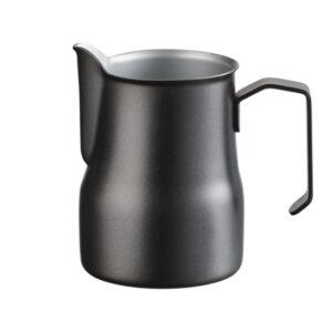 Stalgast Milchkännchen aus Edelstahl, emailliert, schwarz, 0,35 L